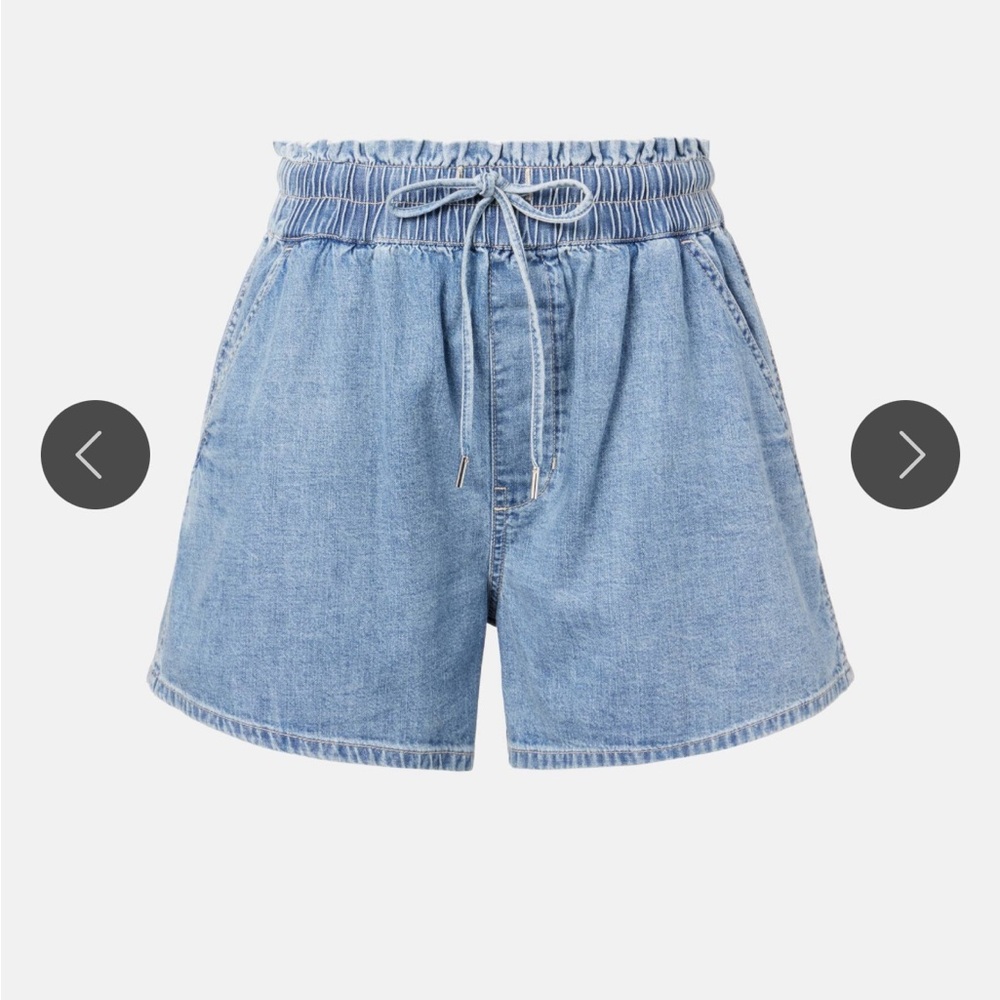 VERONICA BEARD NWOT Wilder Drawstring Denim Shorts MEDIUM